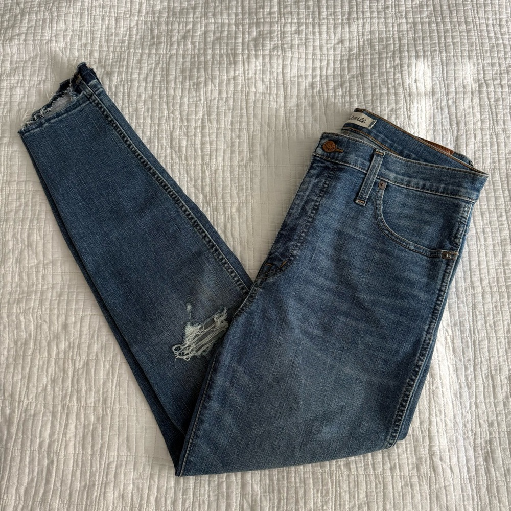Madewell Raw Hem High Rise Skinny Jeans